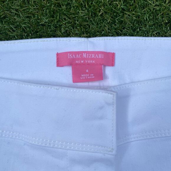Isaac Mizrahi New York Women's White Shorts Size 4 - Picture 2 of 4